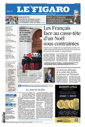 Le Figaro vient d'être publié sur tous vos écrans