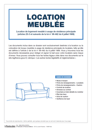 Dossier location meublée - Version numérique