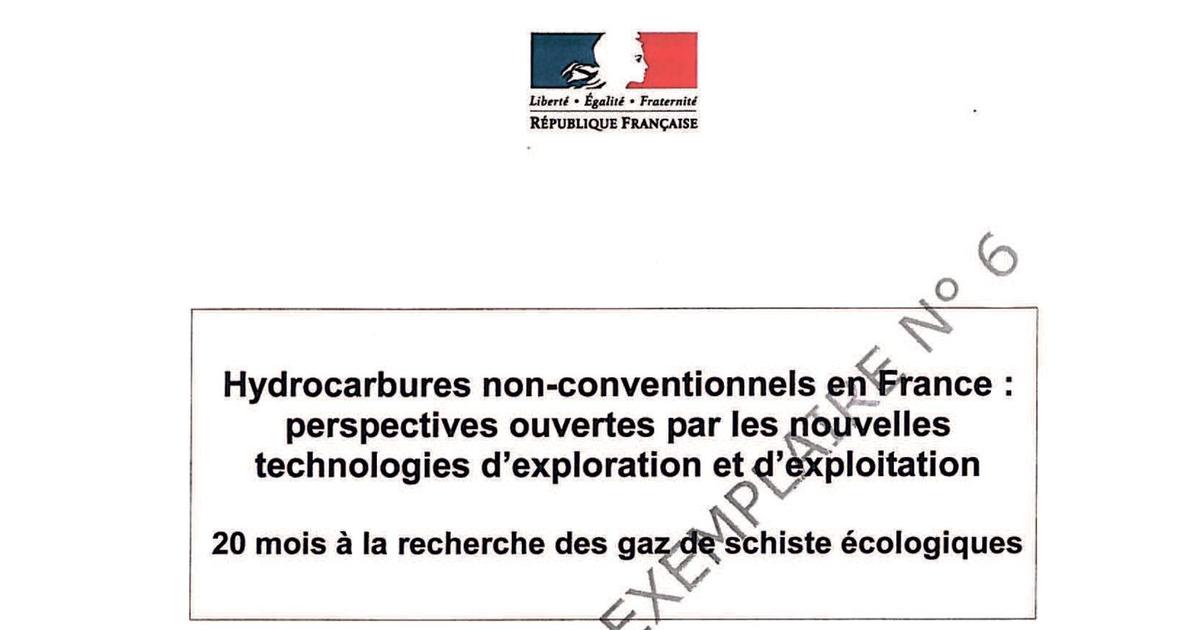 Gaz De Schiste Le Rapport Enterré Par Le Gouvernement 2293