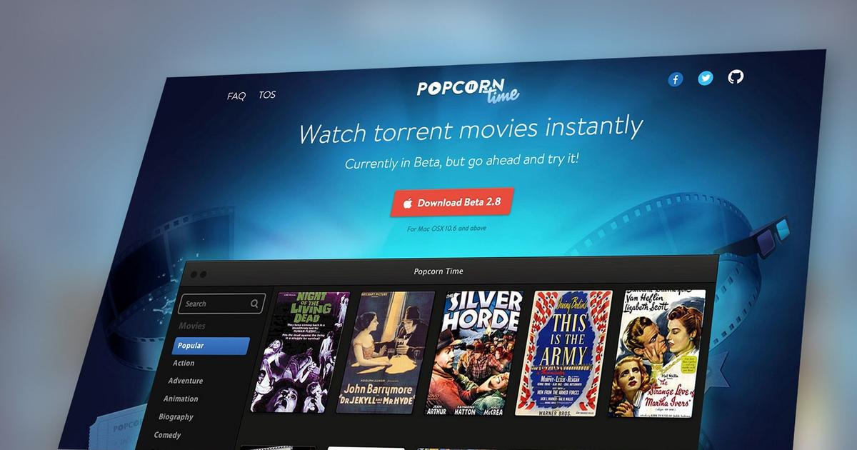 Popcorn Time Alert Piratage : l'hydre Popcorn Time perd sa principale tête