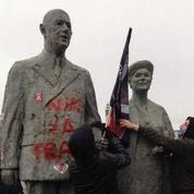 La statue de De Gaulle souillée par les ultras de l'immigration