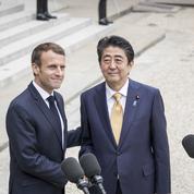 Shinzo Abe et Emmanuel Macron, des alliés que tout oppose