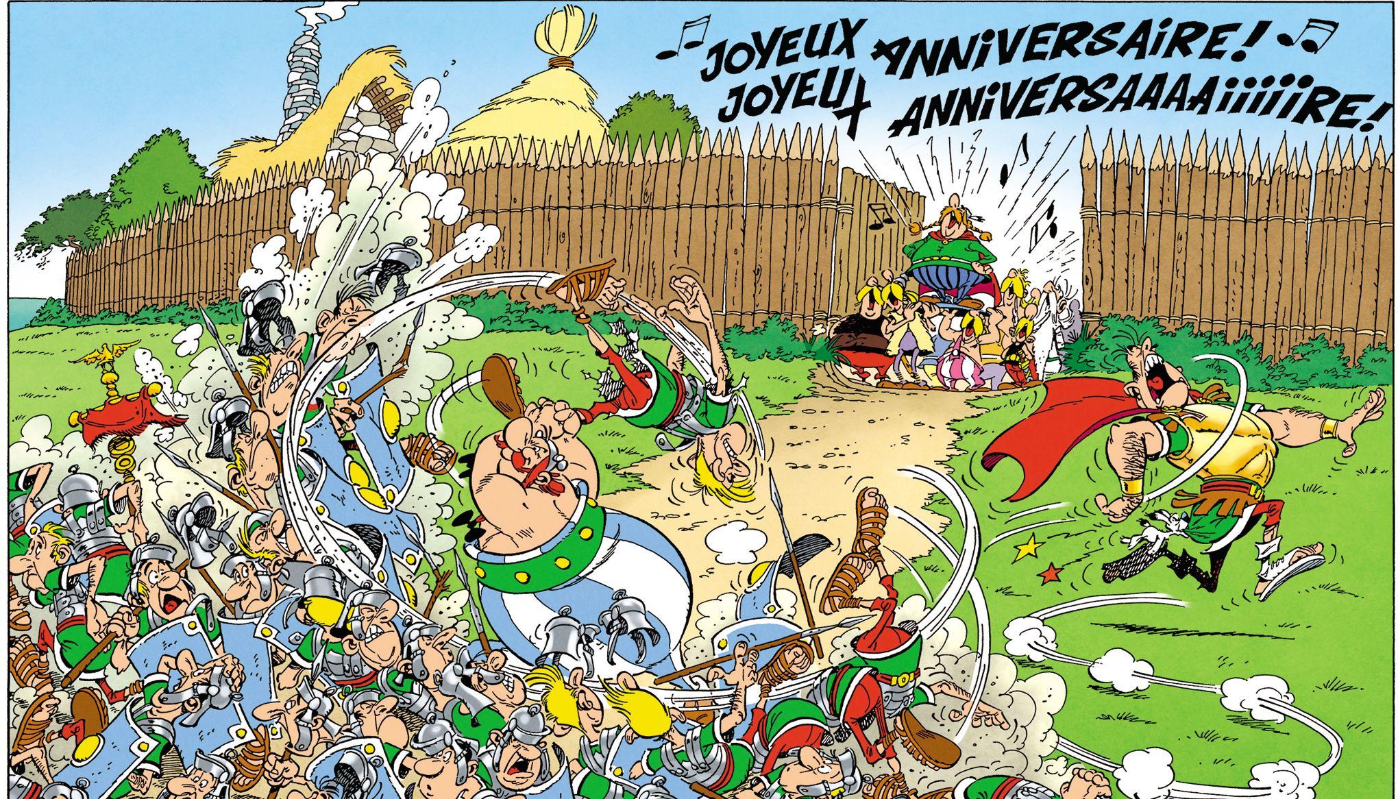 Asterix Decouvrez Une Case Inedite De Bagarre Au Village