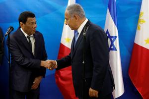 Ce lundi 3 septembre Rodrigo Duterte et Benyamin Nétanyahou.