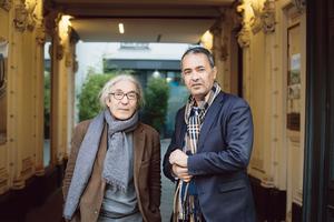 Boualem Sansal et Kamel Daoud, le 20 novembre 2018 à Paris.