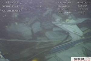 Les dÃ©bris du Piper Malibu/CrÃ©dit Rapport Â«Air Accidents Investigation BranchÂ»