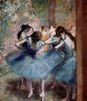 Les danseuses bleues , tableau d'Edgar Degas, 1890. Collection Musée d'Orsay.