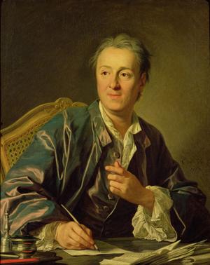 Portrait de Denis Diderot (1713-1784), encyclopédiste et philosophe, peint par Louis-Michel van Loo en 1767.