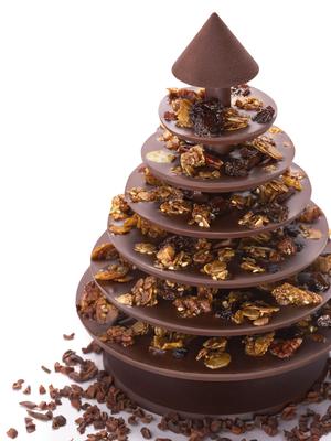 Le chocolat Alain Ducasse, arbre de Noël à monter soi-même.