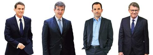 Primaire à gauche : les trois mesures fortes de Valls, Montebourg, Hamon et Peillon