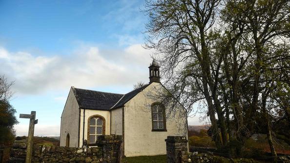 L'église locale, en attente de rénovation.