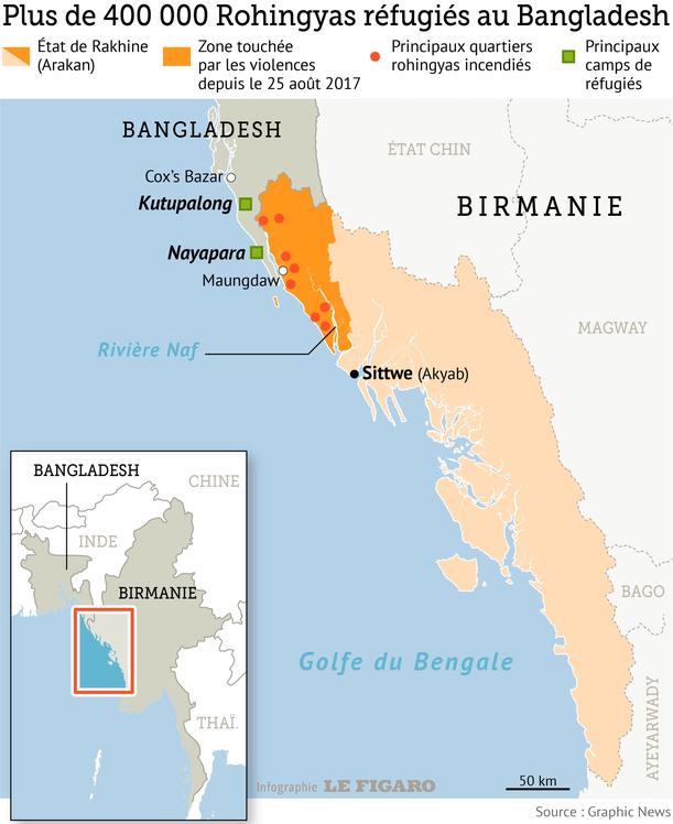 Birmanie : Les Photos De L'exode Des Rohingyas