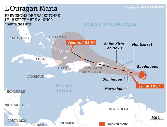 Ouragan Maria La Martinique En Alerte Violette Cyclonique - 