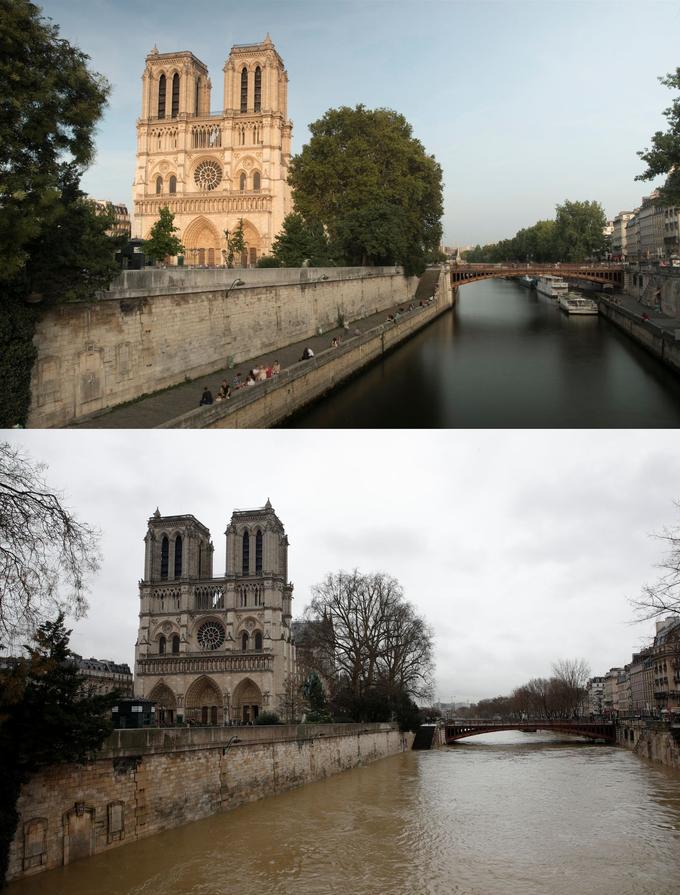 Avantaprès Comment La Crue De La Seine Change Le Paysage - 