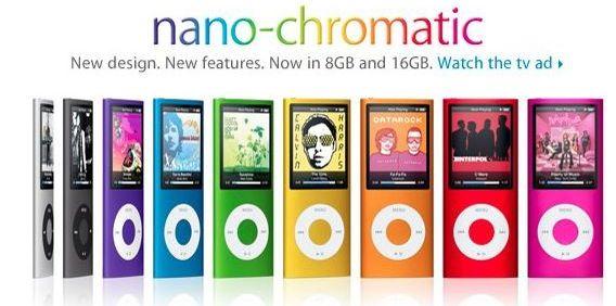   Steve Jobs introduced the iPod nano-chromatic in 2008. 