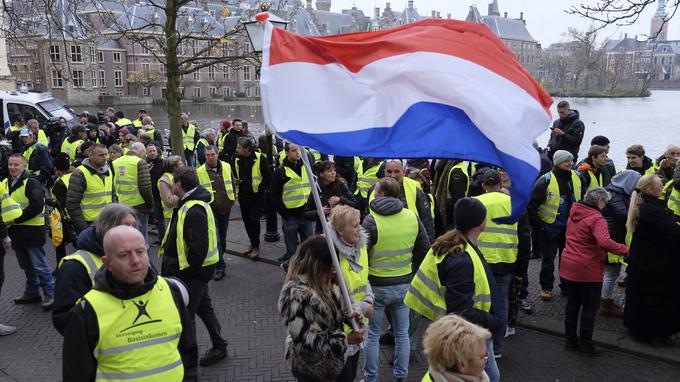 Manifestation de «gilets jaunes» à La Haye le 29 novembre.