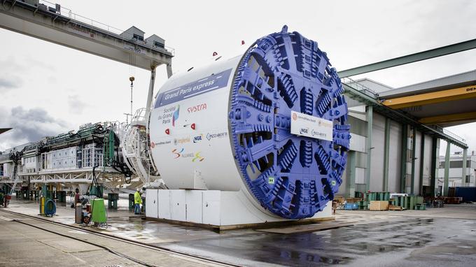 Un tunnelier géant pour le chantier du Grand Paris Express
