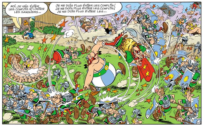 Asterix Decouvrez Une Case Inedite De Bagarre Au Village