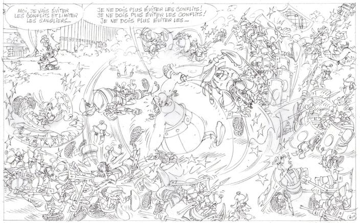 Asterix Decouvrez Une Case Inedite De Bagarre Au Village