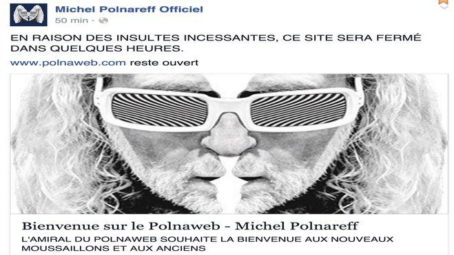 Michel Polnareff a expliqué sur compte Facebook son geste.