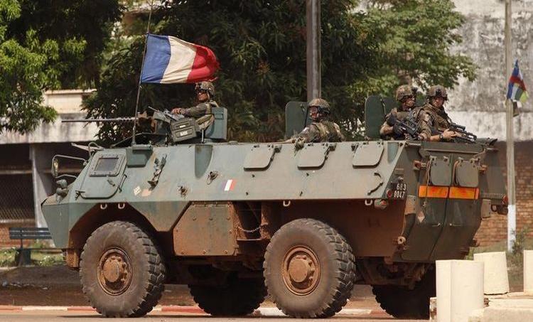 Soldats français à Bangui, décembre 2013