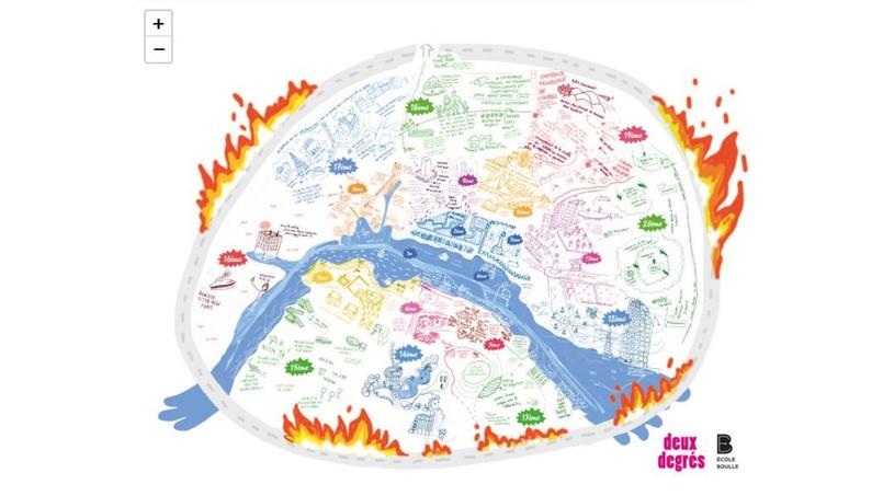 Une Carte Imagine Paris En 50