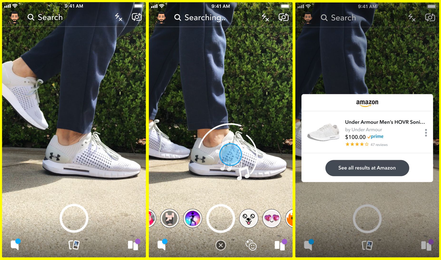 RÃ©sultat de recherche d'images pour "Sur Snapchat, on pourra bientÃ´t prendre en photo un objet pour l'acheter"
