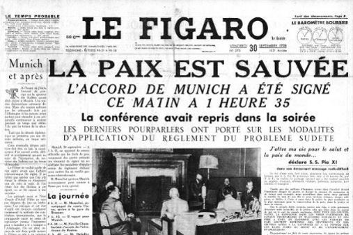 Accords de Munich (1938): la Tchécoslovaquie sacrifiée sur l'autel d'une paix illusoire