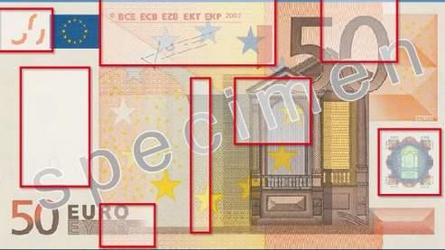Euros: les faux billets en recul