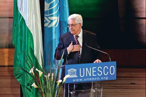 UNESCO - Symbole de la première reconnaissance de la Palestine. Le