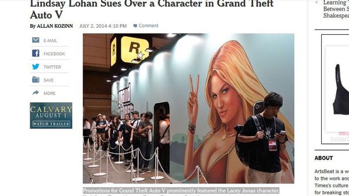 Lindsay Lohan Porte Plainte Contre Les Créateurs De Gta V 