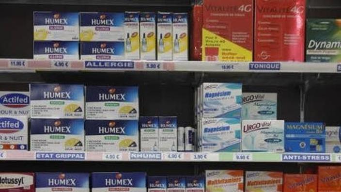 Légère baisse des prix des médicaments en vente libre