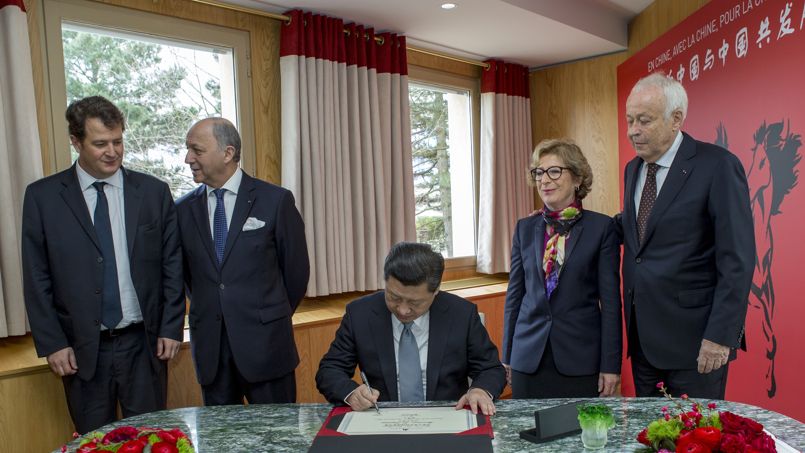 Le président chinois accueilli par la famille Mérieux à Lyon