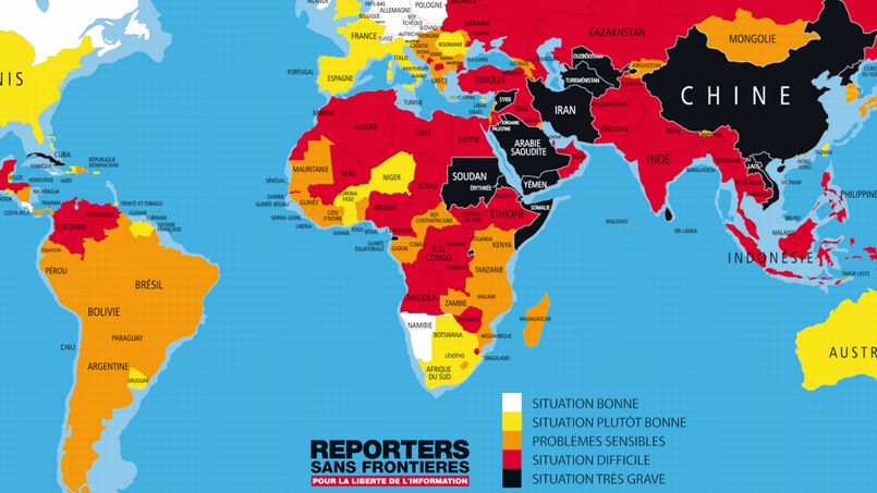La liberté de la presse recule partout dans le monde