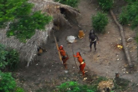 Des guerriers « forts et bien portants », bandant leurs arcs vers le petit Cesna qui les survole. C’est la toute première image d’une tribu installée à la frontière du Brésil et du Pérou, prise par des membres de la Funai, le département des affaires indiennes du Brésil, chargé de protéger leur sanctuaire.