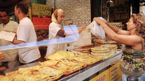 Un marché de Marseille, le 1er septembre 2008, au début de la période du Ramadan.