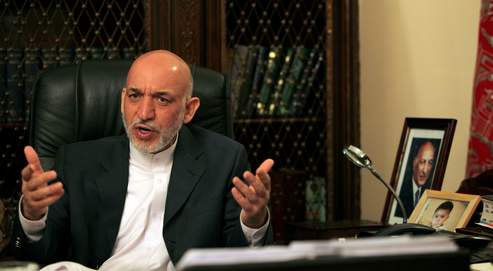 Hamid Karzaï : «Mon gouvernement a redonné l'Afghanistan aux Afghans. Communistes, moudjahidins, re­ligieux, non-religieux, hommes, femmes…, tous sont revenus en Afghanistan.» (Crédits photo : David Goldman pour Le Figaro)