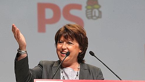 Martine Aubry, lors du dernier conseil national du PS, le 27 mars.