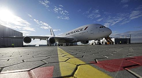 Un Airbus A380 d'Air France (Illustration).