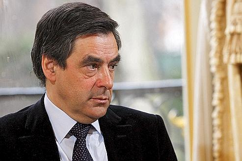 Le premier ministre, François Fillon, dans son bureau à l'Hôtel Matignon.