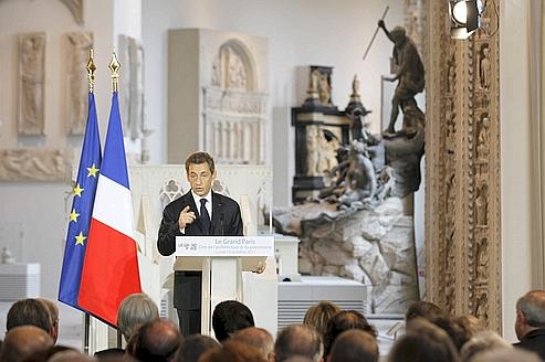 Nicolas Sarkozy a ouvert le colloque sur le Grand Paris, hier, à la Cité de l'architecture et du patrimoine.