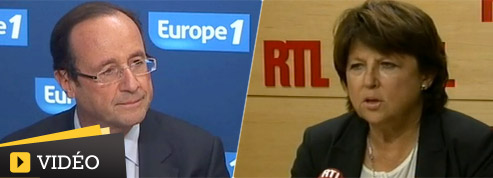 Après le débat, Hollande et Aubry se lancent des piques<br/>