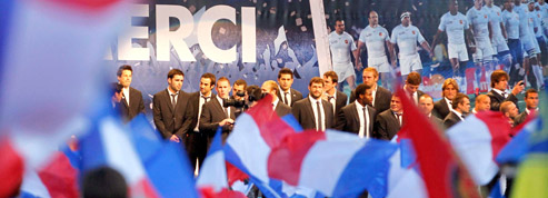 Le XV de France accueilli en héros