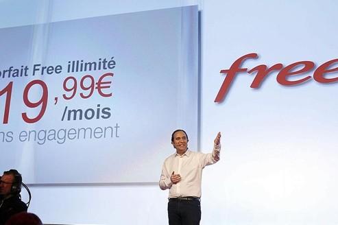 Xavier Niel, le jour du lancement de son offre mobile.