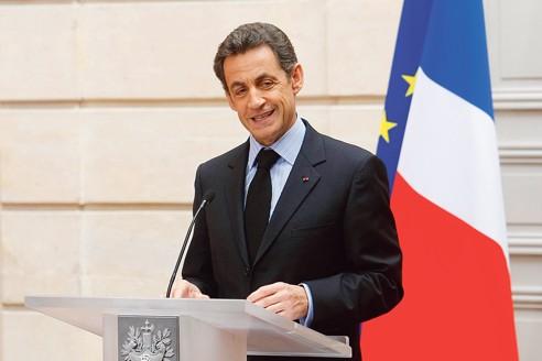 Nicolas Sarkozy à l'Elysée.