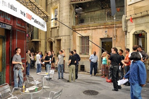 Tournage d'un épisode de la série «Plus belle la vie». Crédit photo : France 3/François Lefebvre