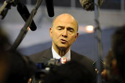 Le ministre de l'Économie et des Finances, Pierre Moscovici, lundi à Luxembourg.