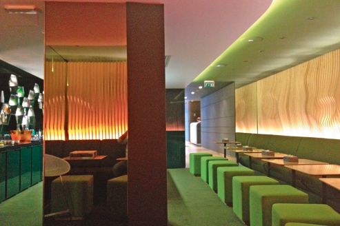 Le bar O, un cocon de style végétal et japonisant.