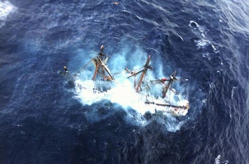 Le HMS Bounty a coulé lundi 29 octobre, à près de 145 km des côtes de Caroline du Nord