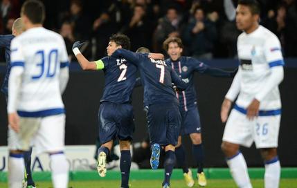 La joie des Parisiens, vainqueurs de Porto